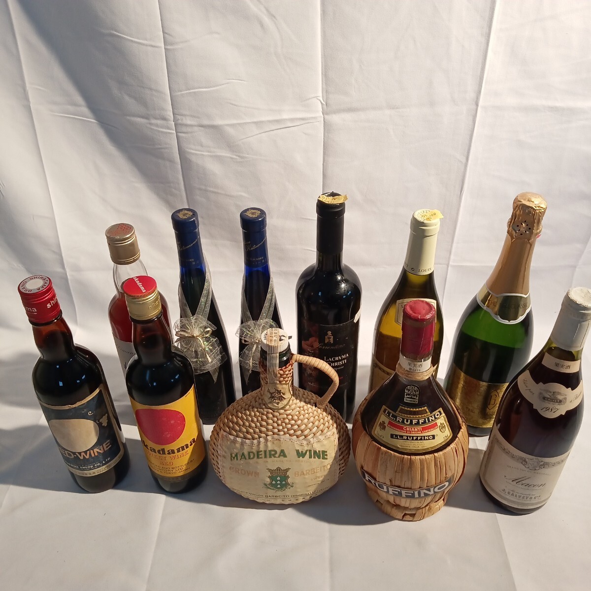 002(0319Y02)未開栓 ワイン各種　まとめ売り　11本セット　赤ワイン　白ワイン　赤玉　白玉　島根わいん　SUNTORY