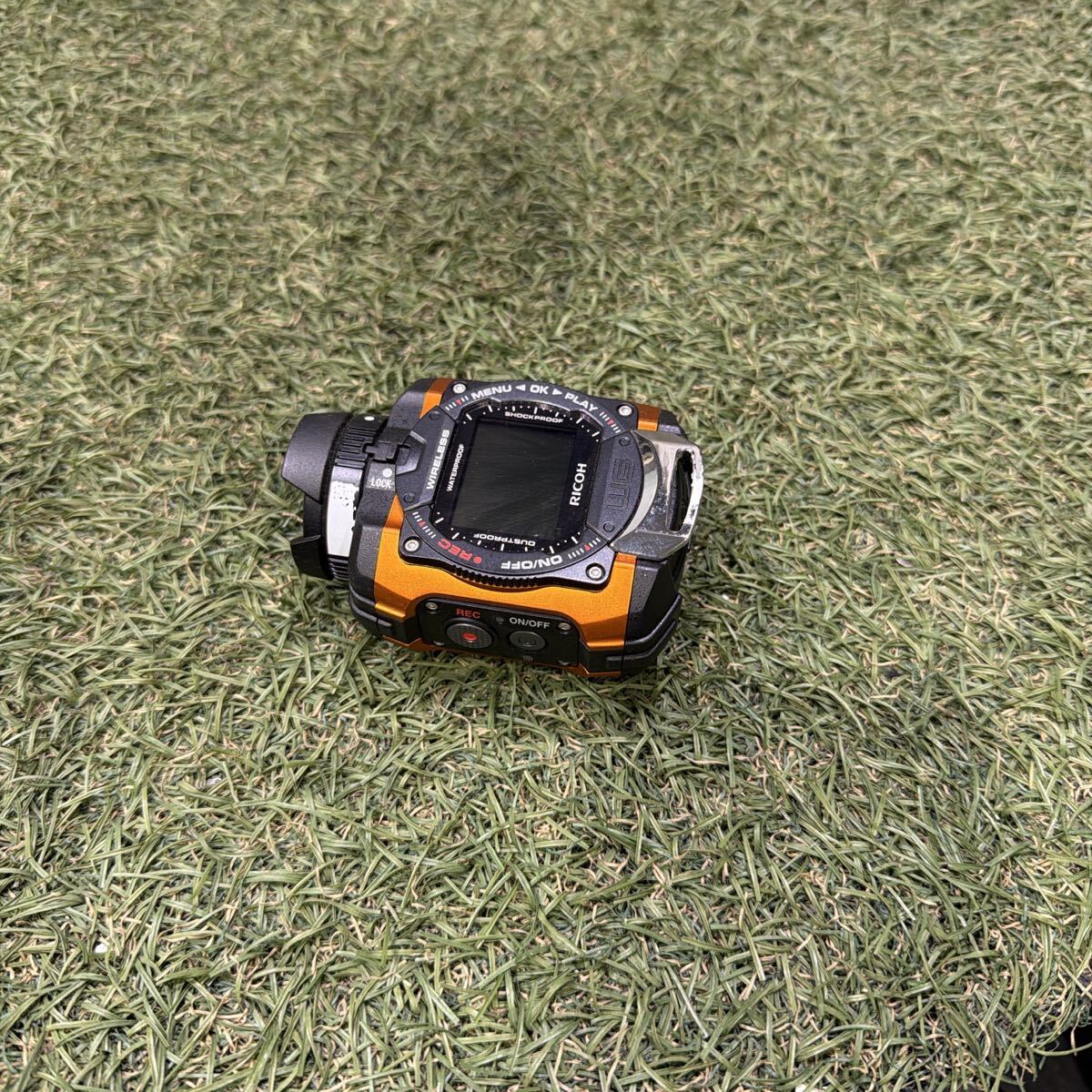 6C171 RICOH 防水アクションカメラ WG-M1 オレンジ WG-M1 OR 08286 本体のみ