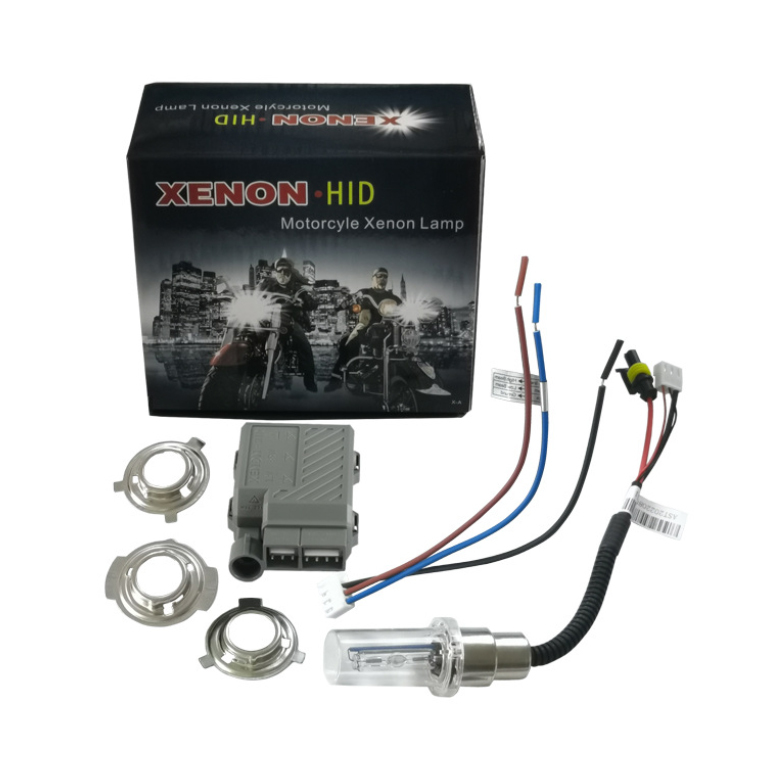 Hi/Lo切替【バイク用HIDキット】フルキット H4/PH7/PH8 対応HIDキセノン 4300K 薄型バラスト マジェスティやフュージョンなどに