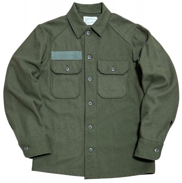 美品 70s 米軍 US ARMY ウール フィールド 長袖 シャツ / OG-108