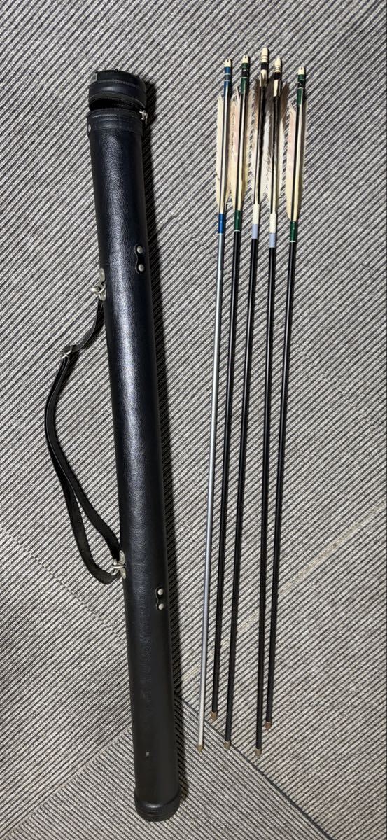 ISHIBASHI-YA 石橋屋　弓道 矢 EASTON XX75 2014 アルミ矢 5本矢筒付き