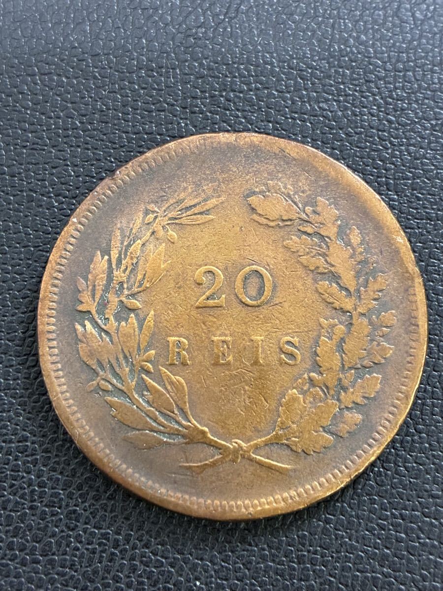 ポルトガル 海外コイン 20レイス 硬貨 1892年