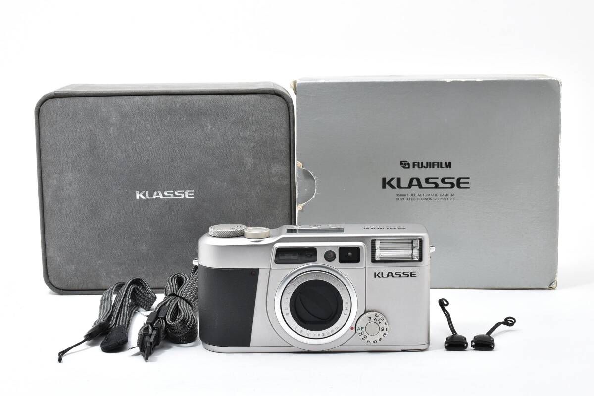 元箱付 ★美品★ FUJIFILM フジフイルム KLASSE Silver シルバー コンパクトフィルムカメラ フィルムカメラ (5419)