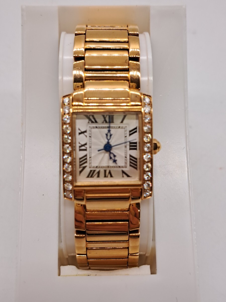 【稼働品・電池交換済み】◇Lunage ルナージュ Diamond ダイヤモンド 0.60CT AD-018 QUARTZ レディース腕時計◇刻印有