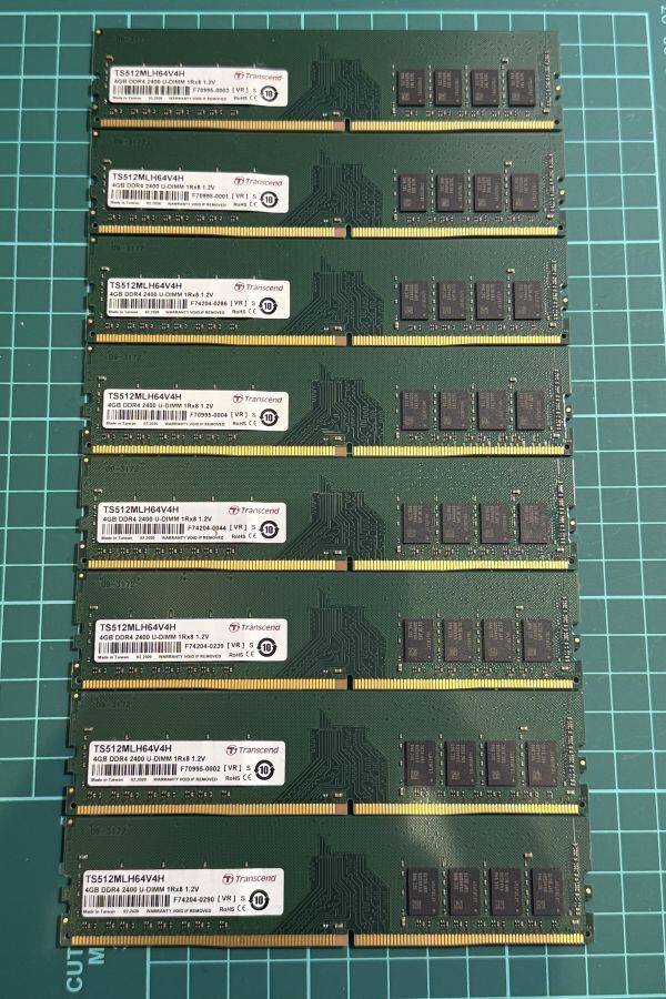 ☆8枚組☆ Transcend 4GB PC4-19200 合計32GB!!!!