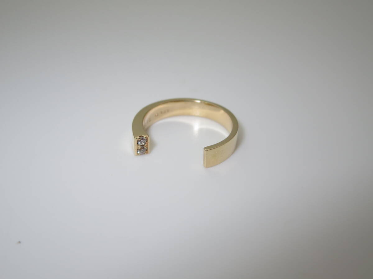 ☆ HIROTAKA K10 ダイヤ 0.02 約3号位 約1.5g位 中古 リング ☆232o