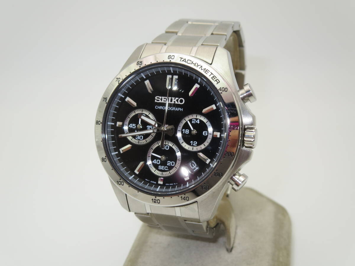☆ セイコー 8T63-00D0 SS クロノメンズ QZ 中古美品～中古A 腕周～16.5㎝位 ☆