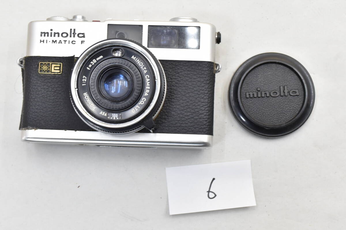 【6】 MINOLTA HI-MATIC E フィルムカメラ 光学機器