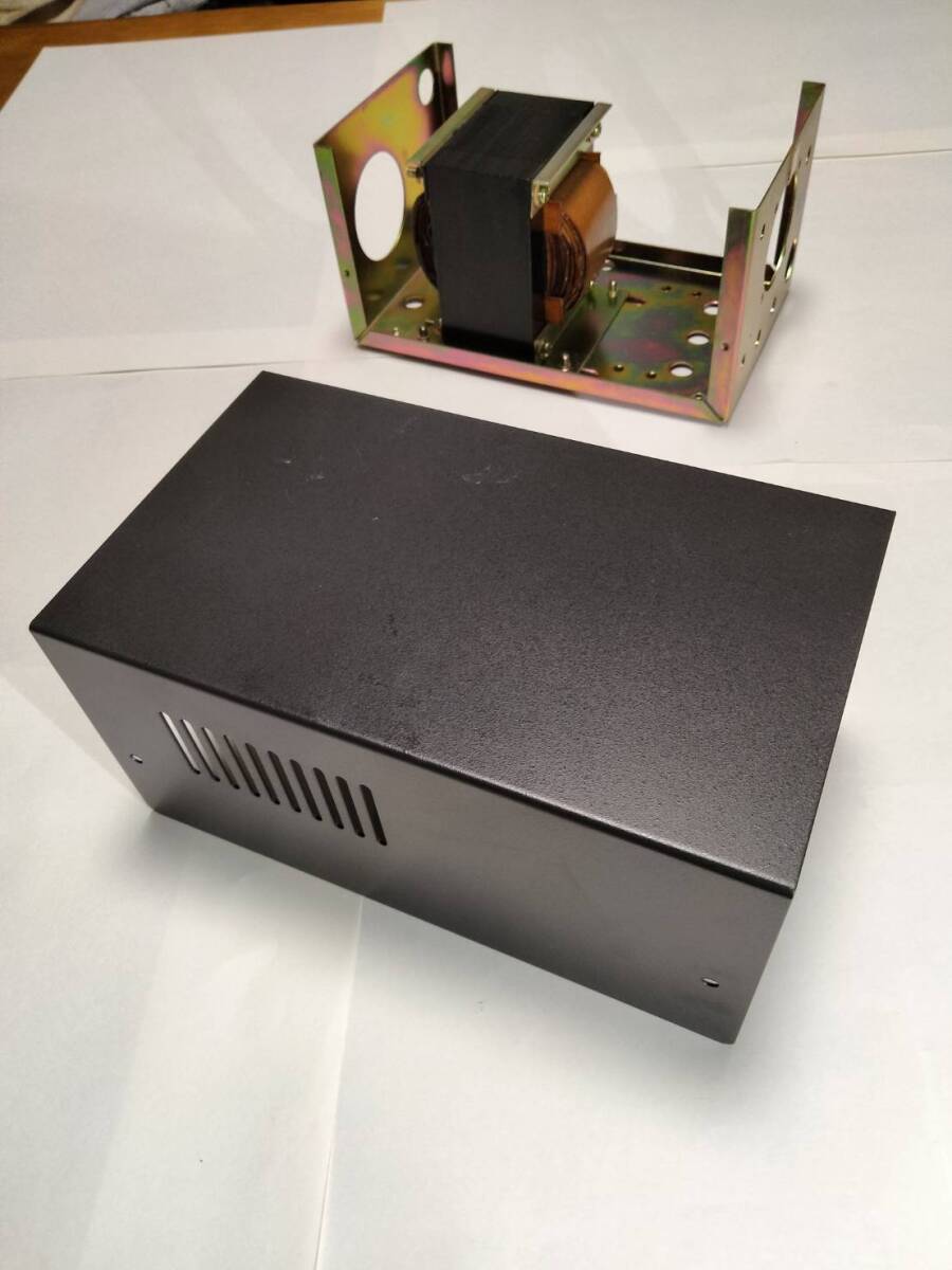(未使用)電源トランス＋金属ケース（MODEL 5500パネル付き）【定電圧電源用部品セット】