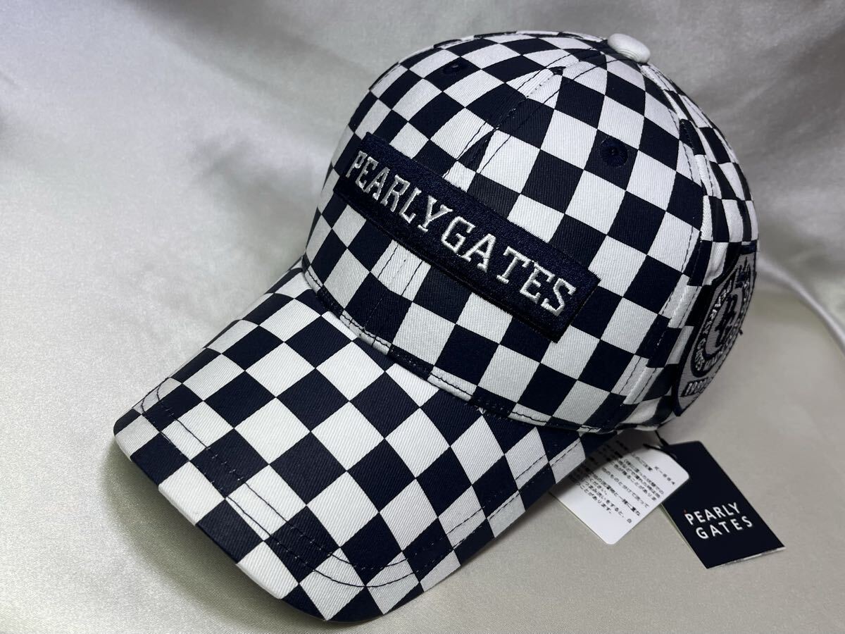 新品 正規品 パーリーゲイツ PEARLY GATES ゴルフ キャップ 帽子 ギンガムチェック柄