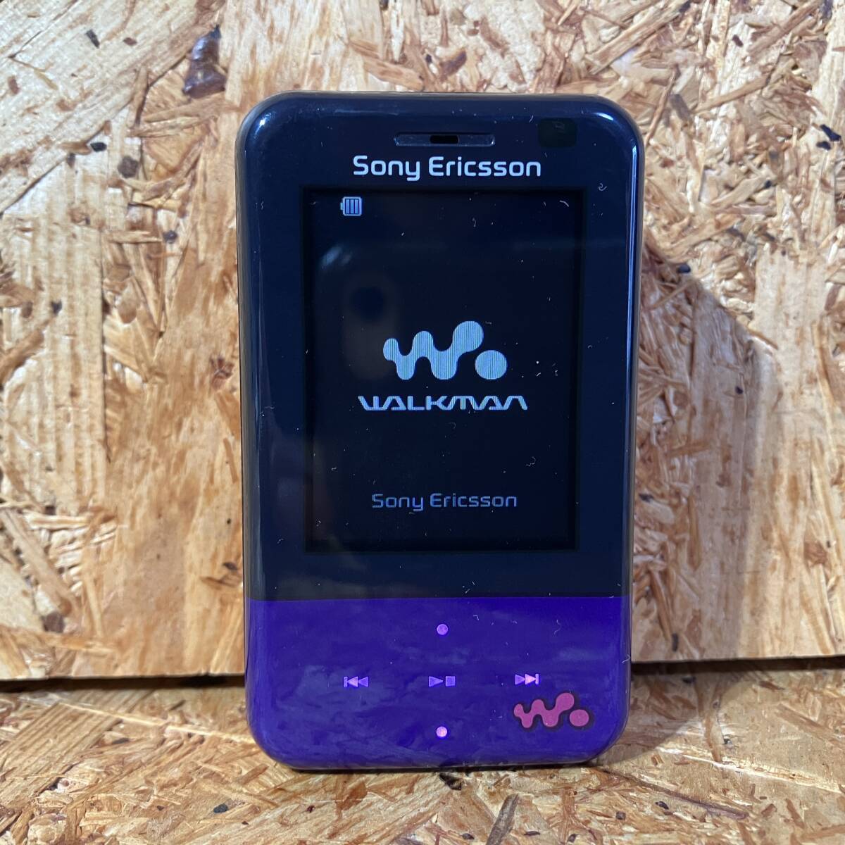 SONY Ericsson Xmini au by KDDI CDMA W65S ピンク パープル 65SOUAA