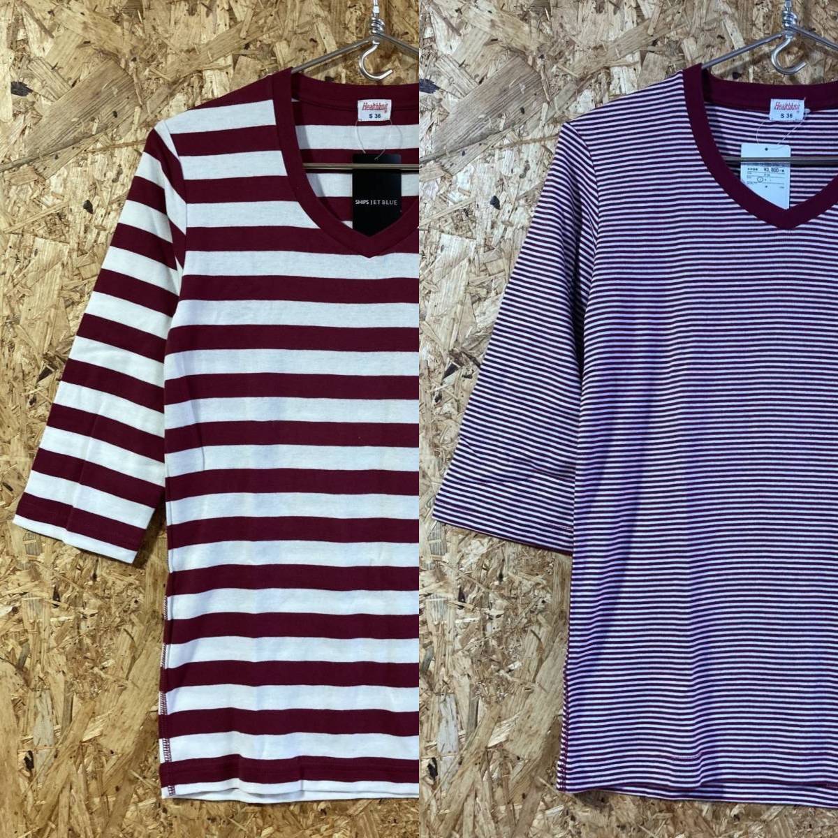 Healthknit SHIPS 7分袖 Tシャツ L 2枚セット コラボ 別注 限定 ヘルスニット
