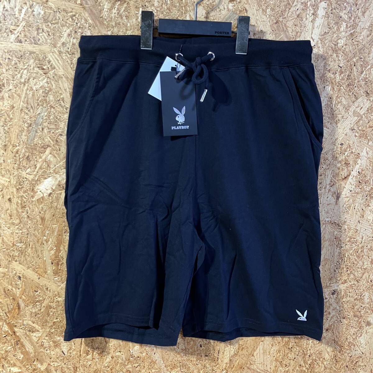 PLAY BOY ショートパンツ XL ブラック プレイ ボーイ playboy
