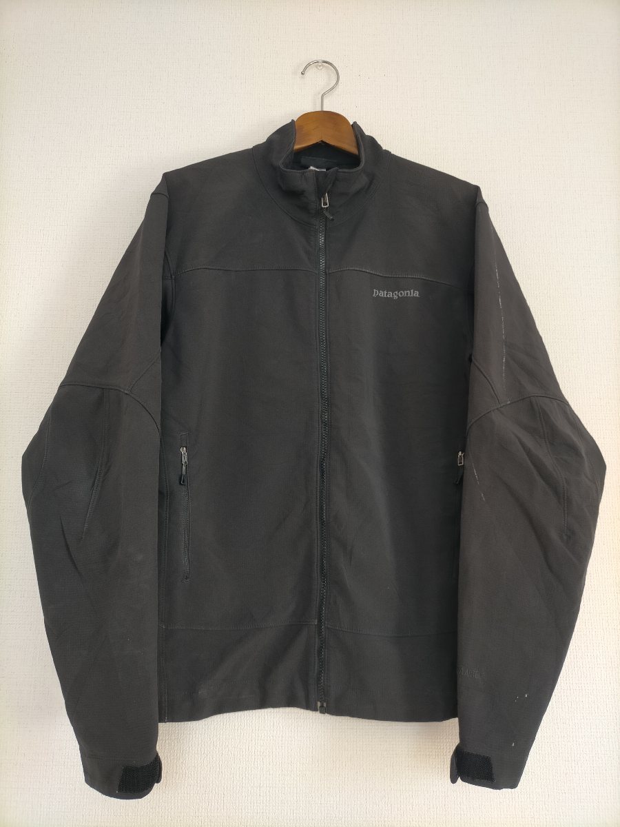 13年 patagonia POLARTEC Adze Jacket パタゴニア アズ ジャケット size-L 83390 黒 ★ソフトシェルアウトドアウエア