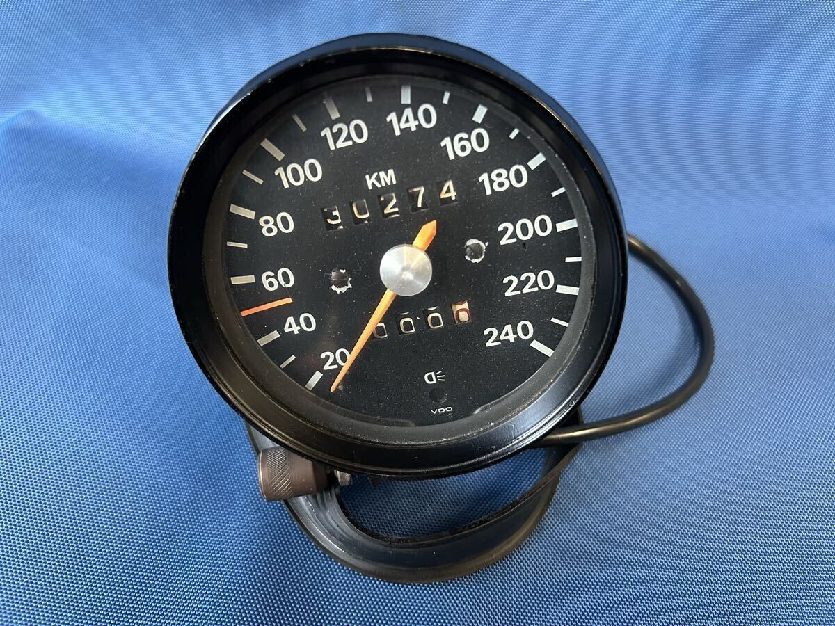 空冷 ポルシェ PORSCHE 純正 VDO スピード メーター KM ゲージ 計器 69年7月製 911 912 タルガ カレラ T E S RS ナロー VW 当時物 GERMANY 