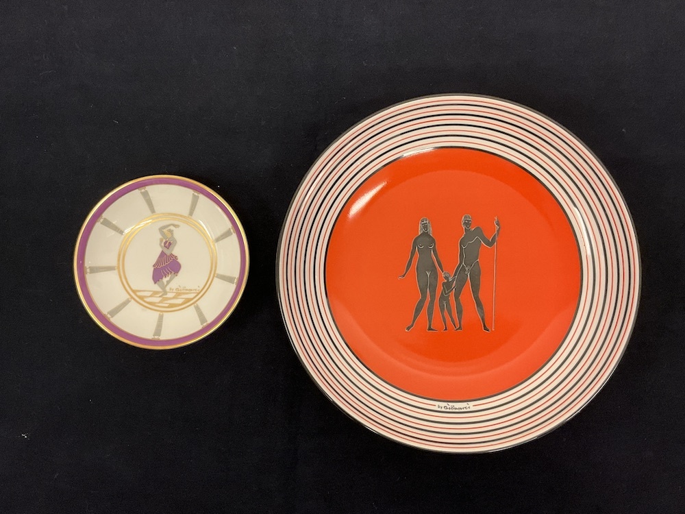 リチャード・ジノリ ジオ・ポンティ Gio Ponti プレート 飾り皿 深皿 ボウル 小皿 2点セット