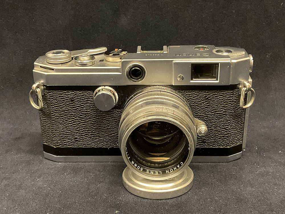 中古カメラ (4) Canon キャノン MODEL L2型 フィルムカメラ レンジファインダー レンズ 50mm f 1.5 現状品