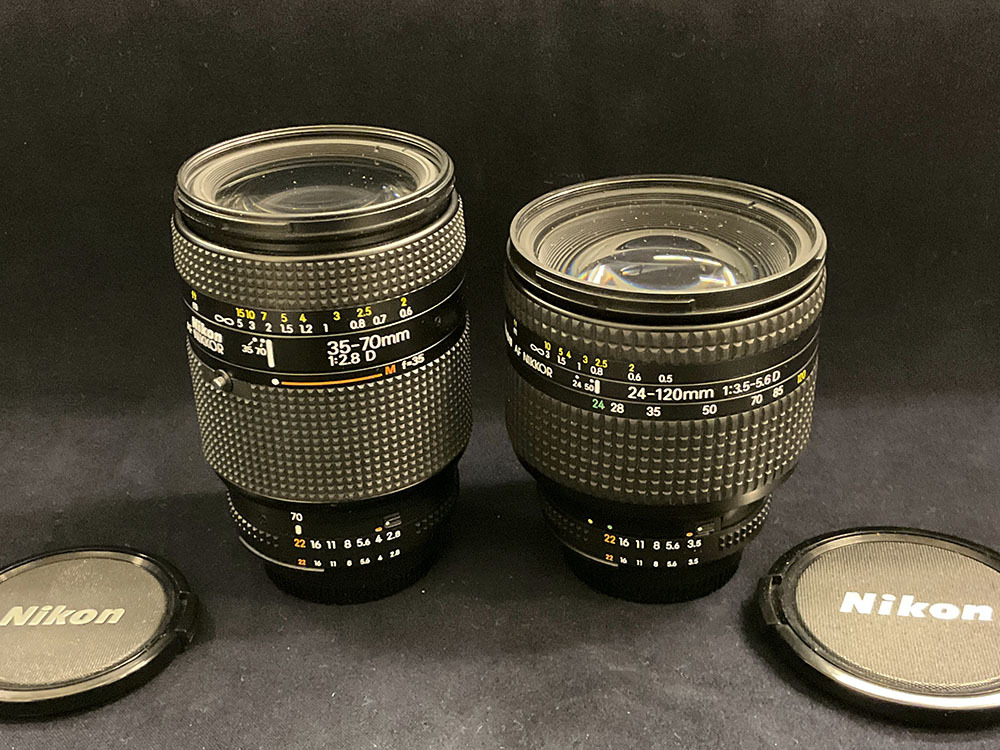 中古カメラ レンズ (6) NIKON AF NIKKOR 35-70mm 1:2.8 D 24-120mm 1:3.5-5.6 D 2点セット ニコン ニッコール 現状品