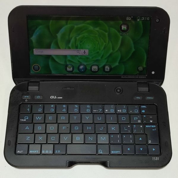 SHARP IS01 au スマートブック ブラック シャープ ワンセグ Android スマホ 現状品 A94W