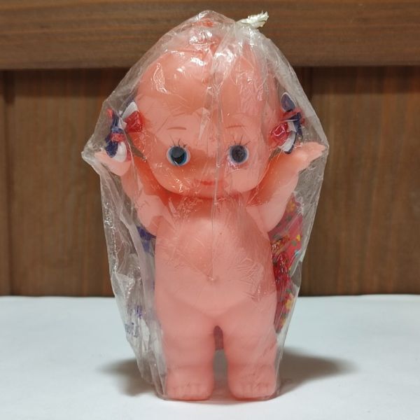 未開封 キューピー人形 ソフビ 高約15cm 日本興業銀行 リッキー ワリコー 貯金箱 昭和レトロ ノベルティ B01W