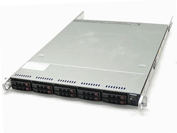 ■〇 SUPERMICRO 116-7/X10DRW-i Xeon E5-2637 V4 3.50GHz×2基/RAM 64GB/HDD なし BIOS起動確認 No.1