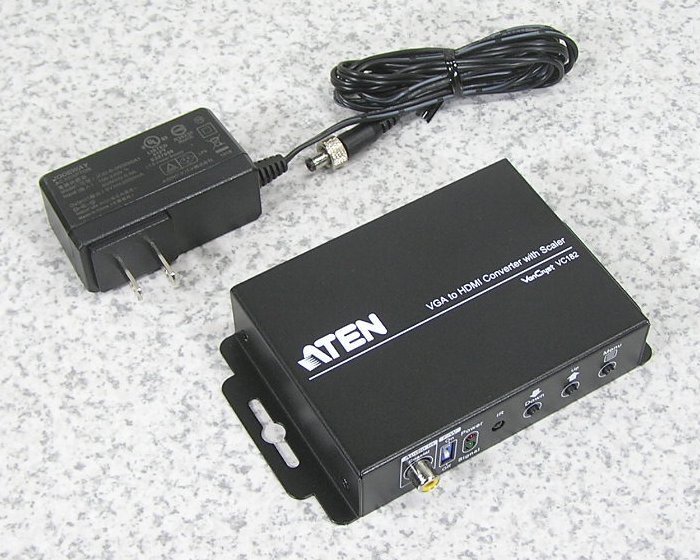■3台入荷 ATEN/エイテン VC182 スケーラー搭載 オーディオ・VGA⇒HDMIコンバーター 美品！ 送料一律600円