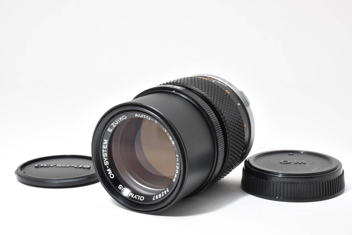 6374 【良品】 Olympus Om-System E.Zuiko Auto-T 135mm F3.5 Prime Lens 動作確認済 オリンパス Mf単焦点レンズ