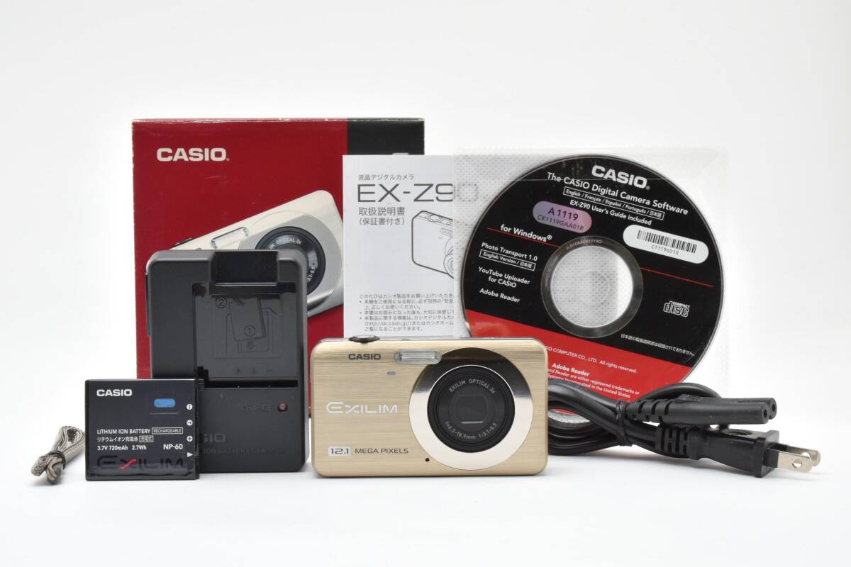 6186 【良品】 Casio Exilim Ex-Z90 Compact Digital Camera 動作確認済 コンパクトデジタルカメラ