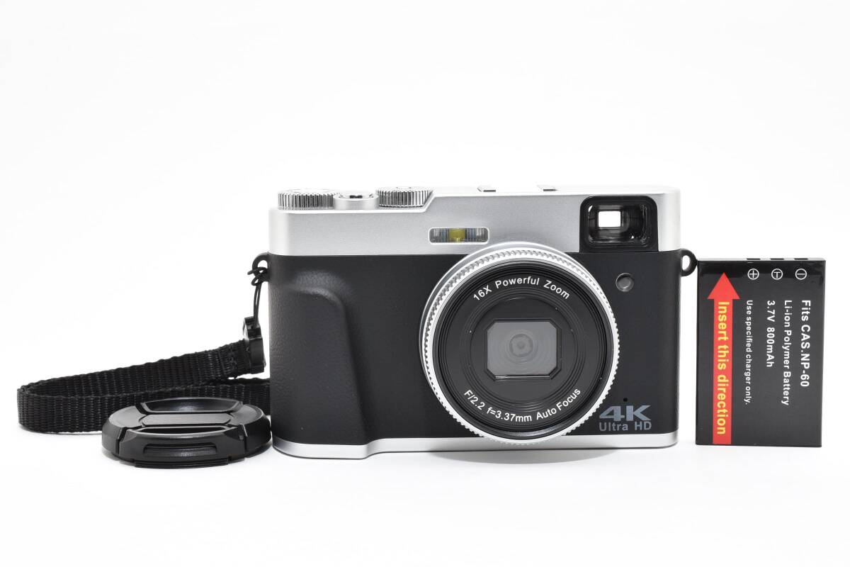 6406 【美品】 Oiadek 4K Ultra Hd Compact Digital Camera 動作確認済 コンパクトデジタルカメラ