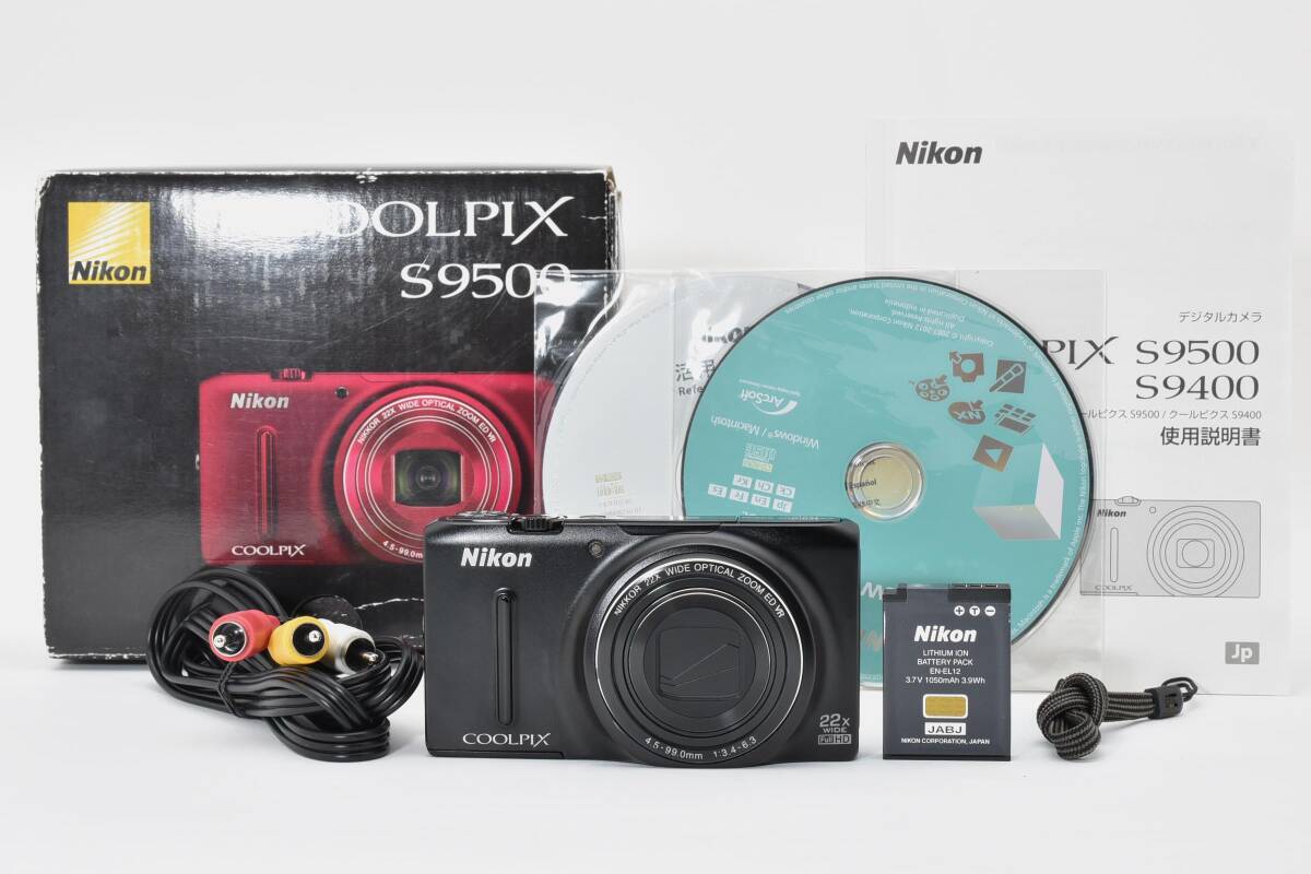 6702 【良品】 Nikon Coolpix S9500 Compact Digital Camera 動作確認済 ニコン コンパクトデジタルカメラ