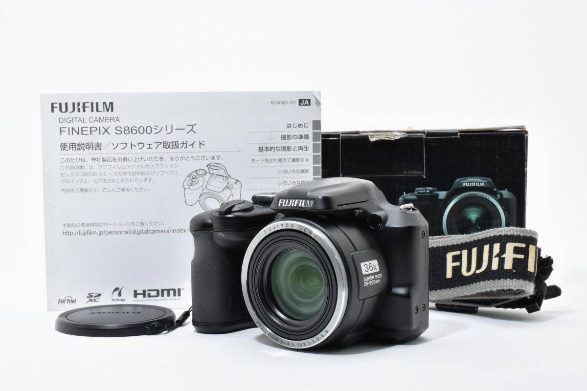 6495 【良品】 Fujifilm Finepix S8600 Compact Digital Camera 動作確認済 フジフィルム コンパクトデジタルカメラ