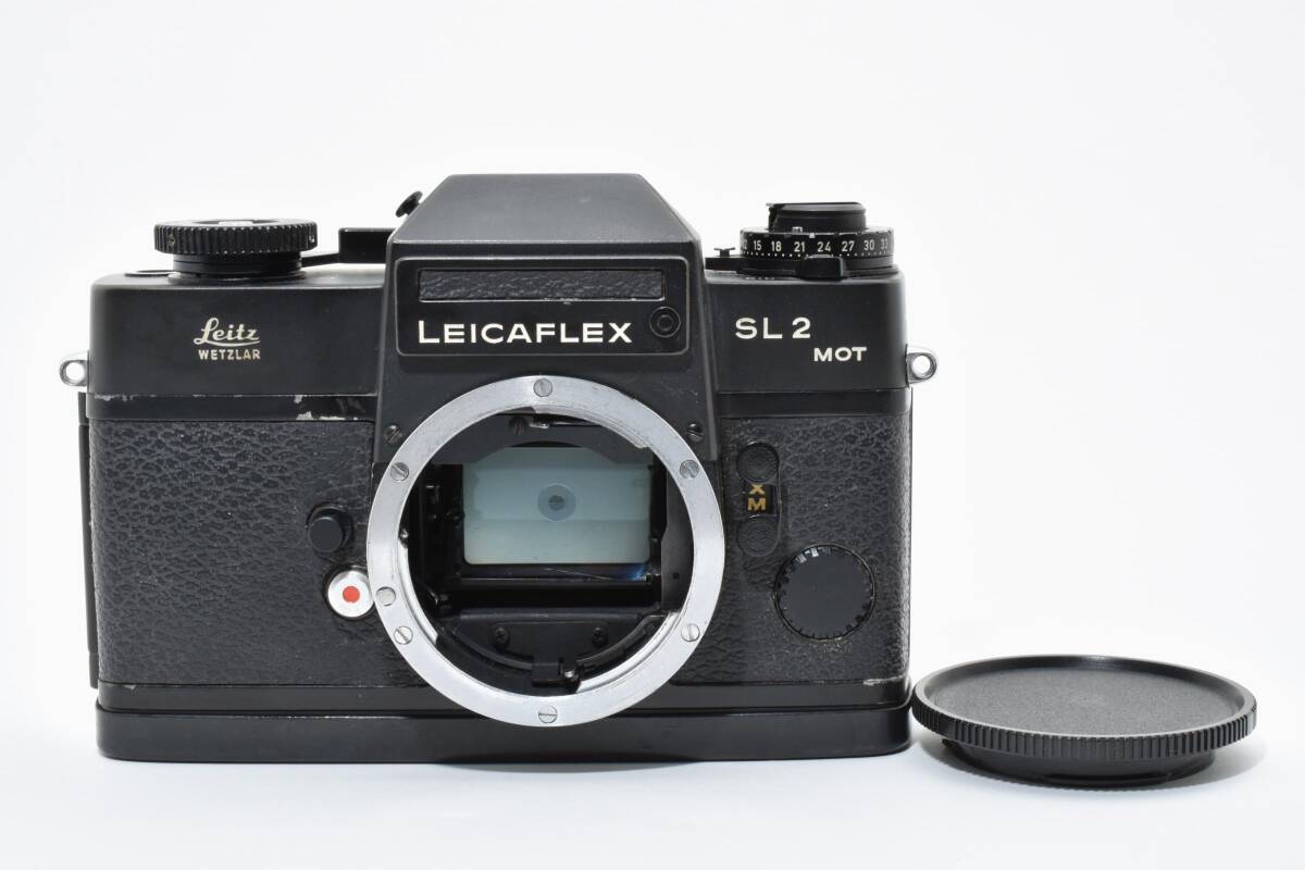 6593 【並品】 Leicaflex Sl2 Mot Black Slr Film Camera 動作確認済 Mfフィルムカメラ