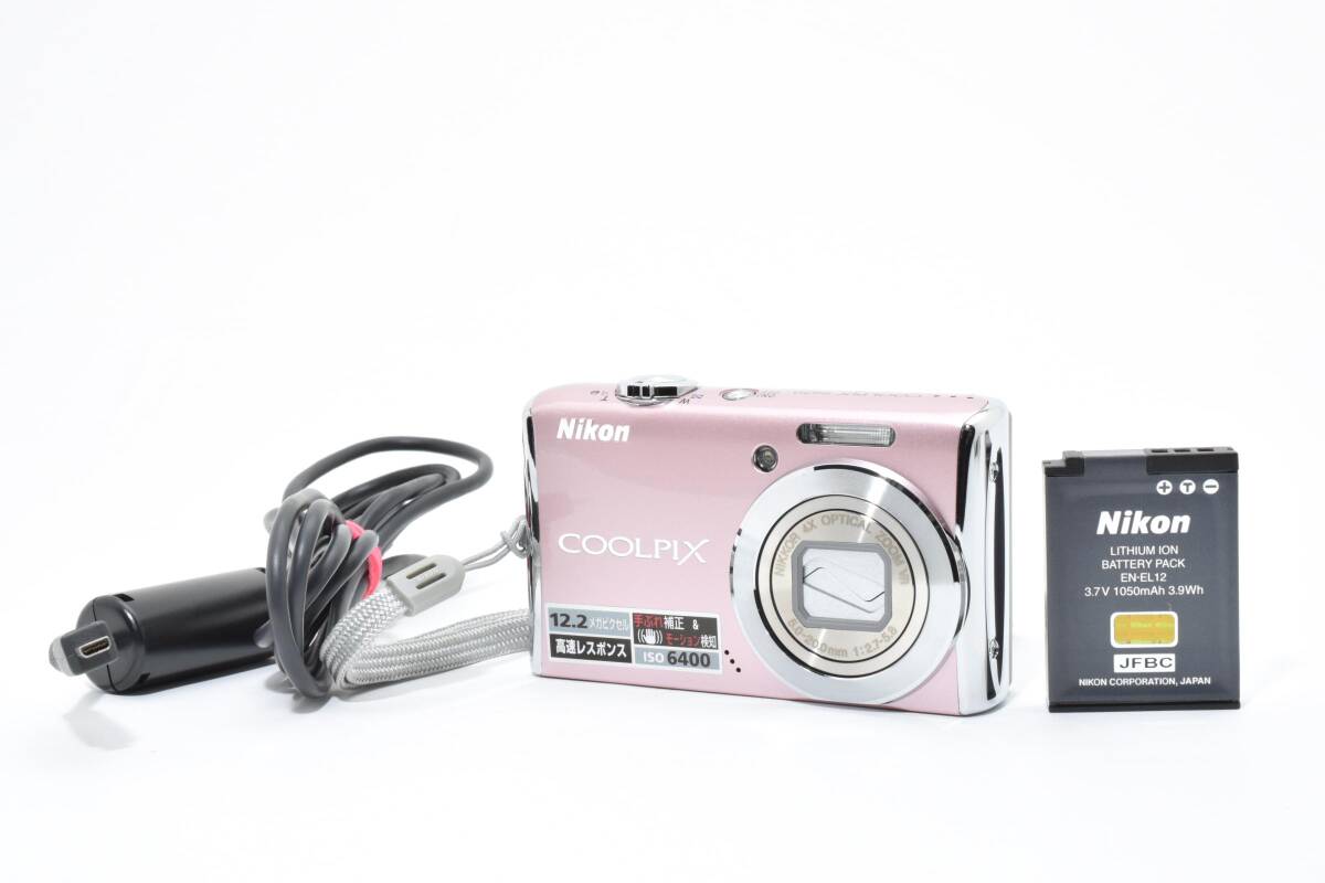 6411 【良品】 Nikon Coolpix S620 Compact Digital Camera 動作確認済 ニコン コンパクトデジタルカメラ