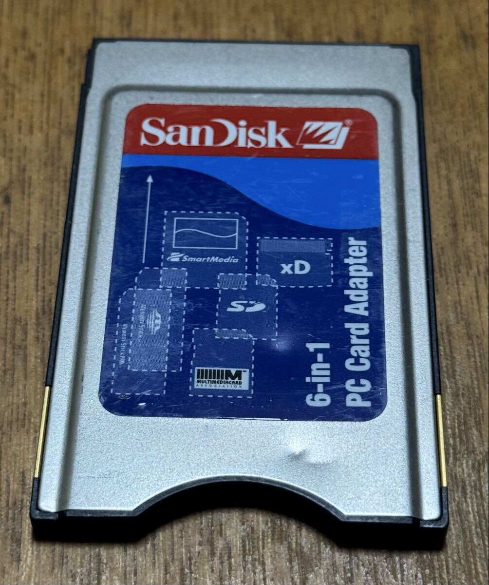 SanDisk 6-in-1 PC Card Adapter SmartMedia xD SD Memory Stick PRO