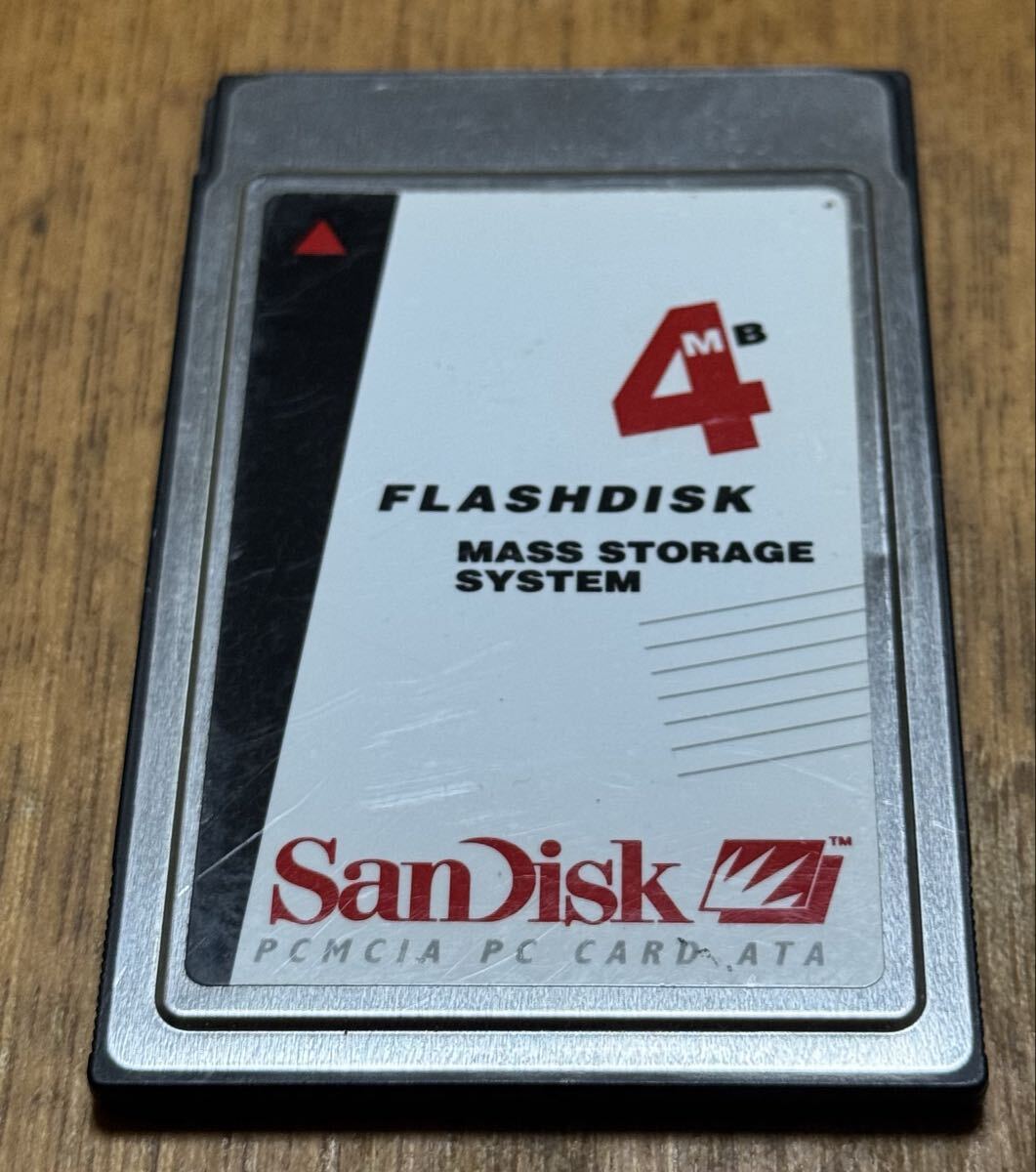 SanDisk 4MB FLASH DISK PCMCIA PC CARD ATA サンディスク