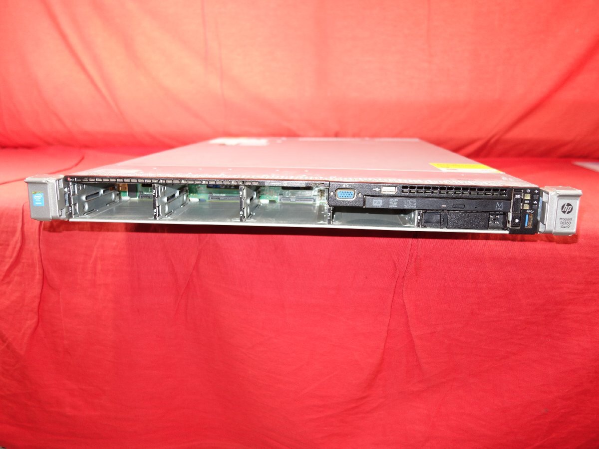 HP ProLiantDL360 Gen9【Xeon E5-2630V3x2CPU】【BIOS確認OK】メモリ32GB/HDD無/OS無 訳あり中古 1Uラックサーバ【10日間保証】PH260325-35