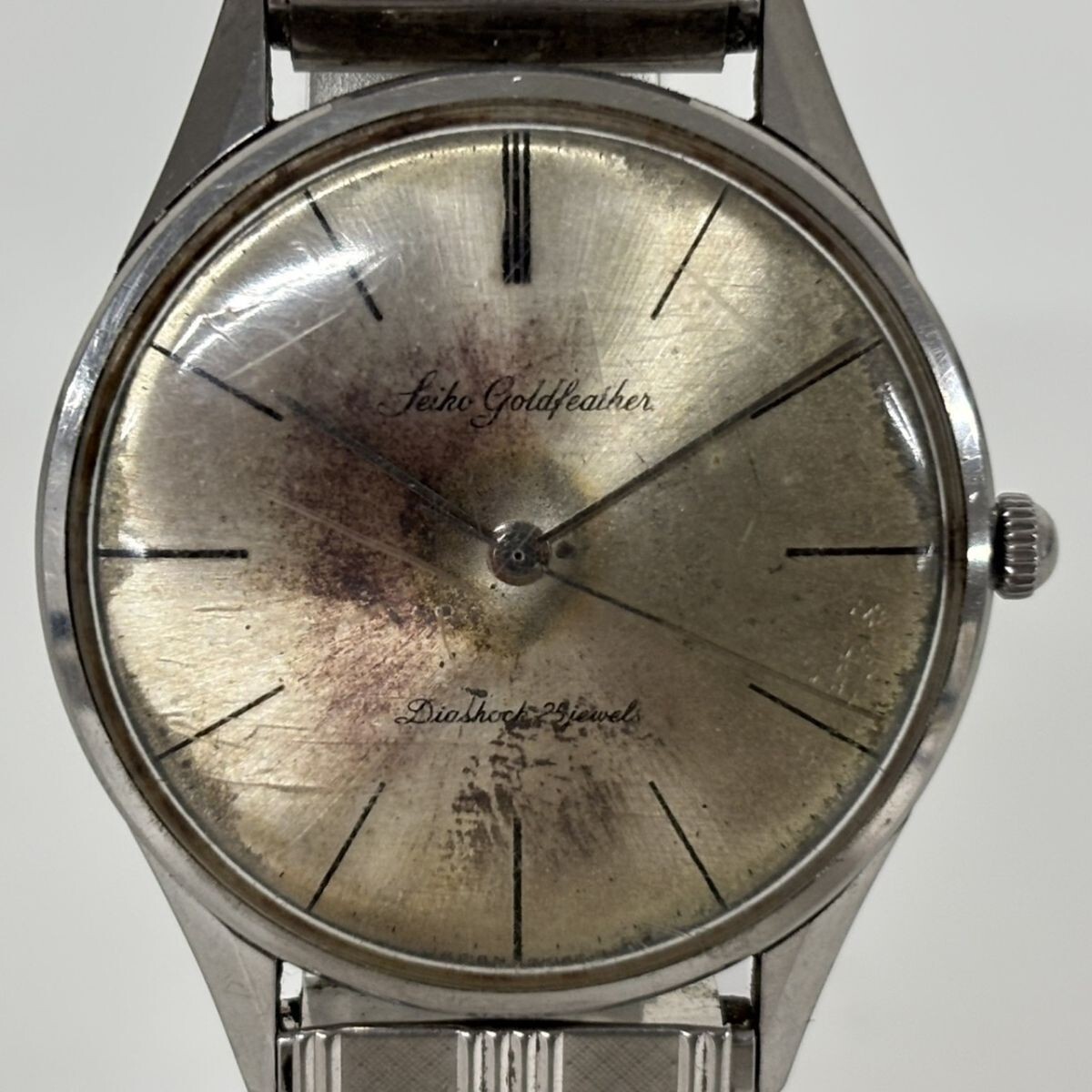 N382-T20-3298 ◎ SEIKO セイコー 腕時計 Goldfeather ゴールドフェザー 25石 手巻き メンズ ヴィンテージ NB
