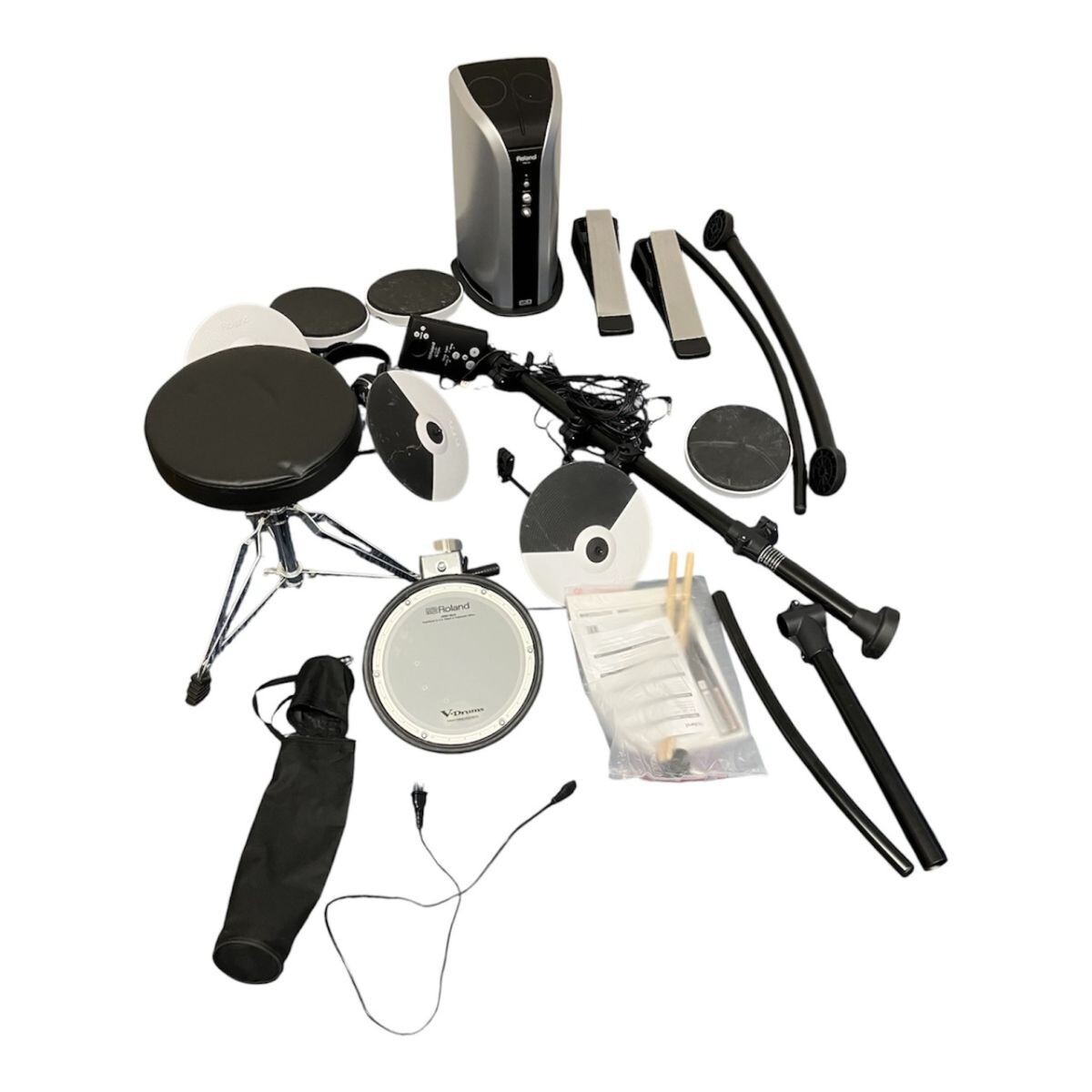 N103-T29-190【引取推奨】Roland ローランド 電子ドラム V-Drums TD-1KV PM-03 電子ドラム本体 楽器 電子楽器 通電のみ確認済み NA