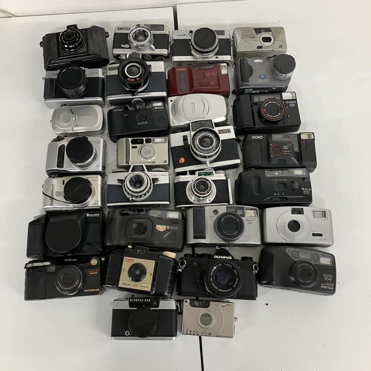 LI1002-■-0 カメラ30点 キャノン Canon オリンパス Olympus 富士フイルム Fujifilm ペンタックス Pentax ミノルタ Minolta NA