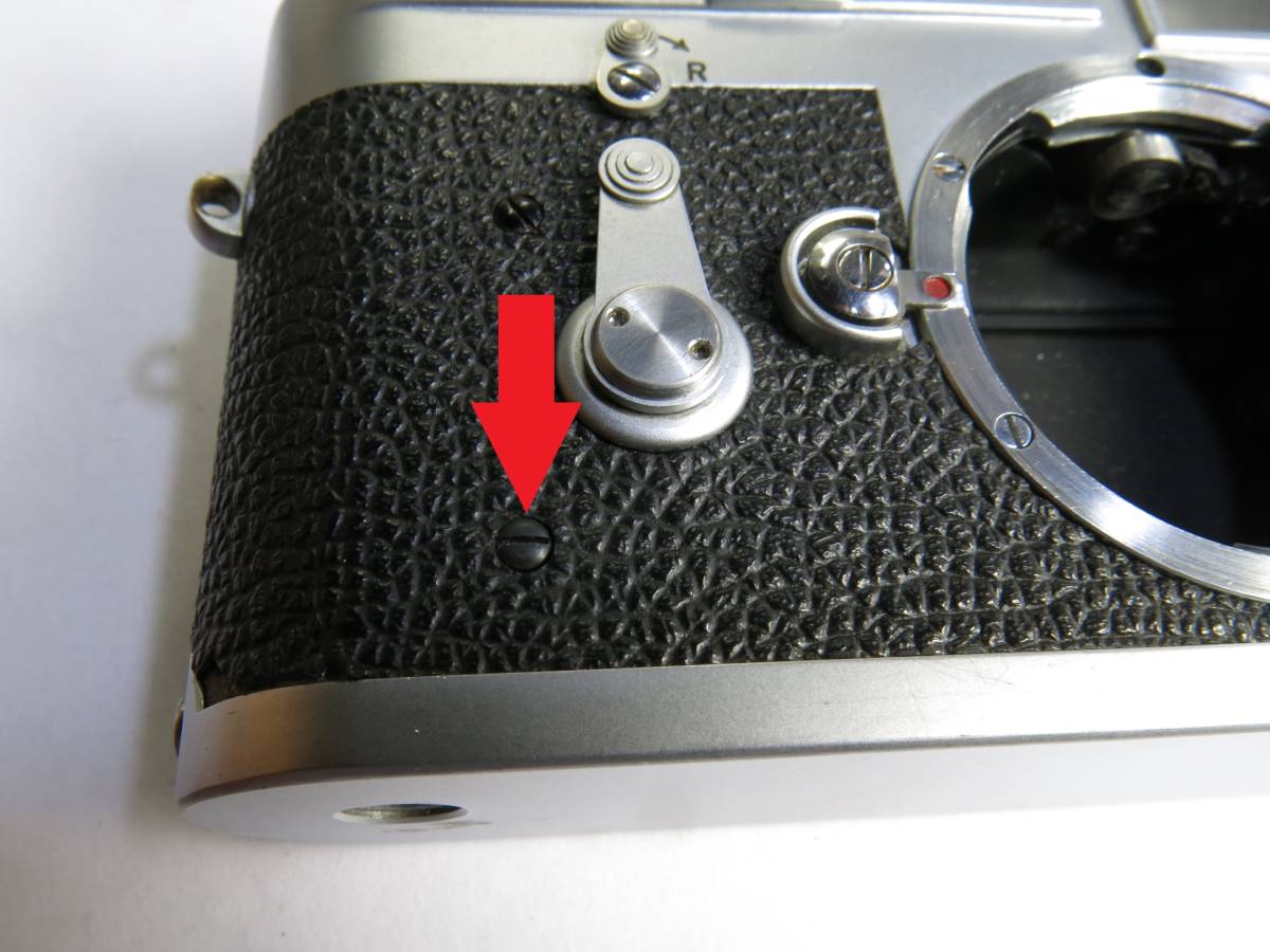 ライカ M4 M3 M2 M1 MD型など ボディ用ネジ2本セット Leica screw ブラック 黒 (3)