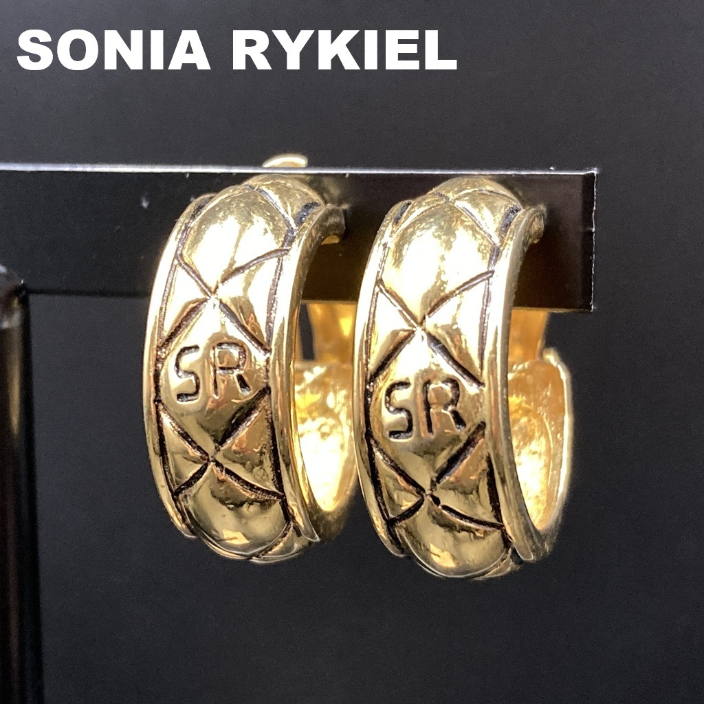 【人気】SONIA RYKIEL / ソニアリキエル イヤリング ゴールド ヴィンテージ レディース アクセサリー/COB11-13