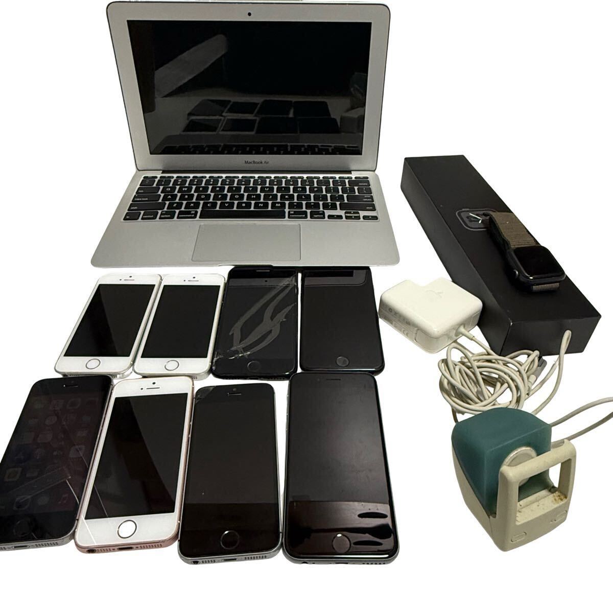 iPhone Apple iPad スマホ Apple製品 SE ７　Watch mac book air A1370 MacBookのみ現実品 一部ネットワークok 動作品 SIMフリー アップル