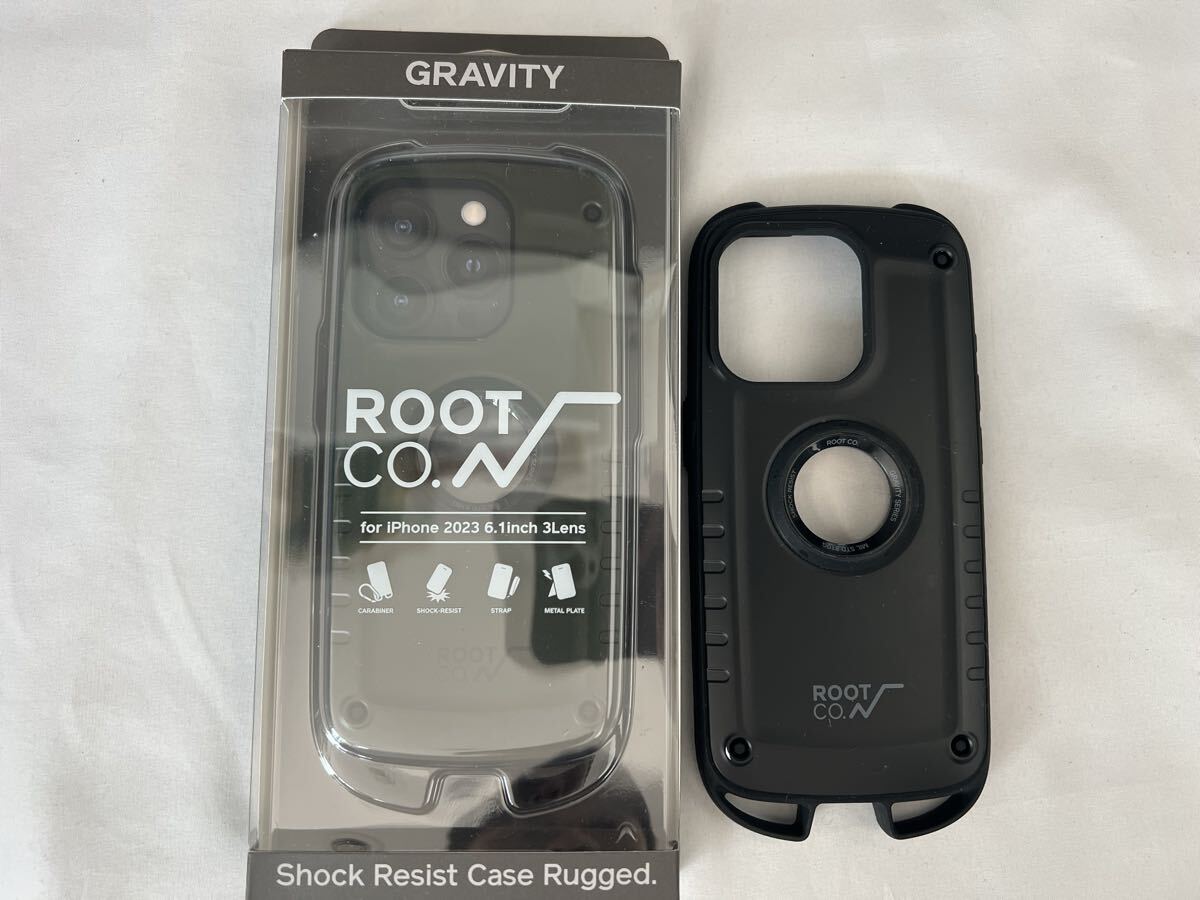 ROOT CO. ルートコー iPhone15Pro用ケース　カーキとブラック