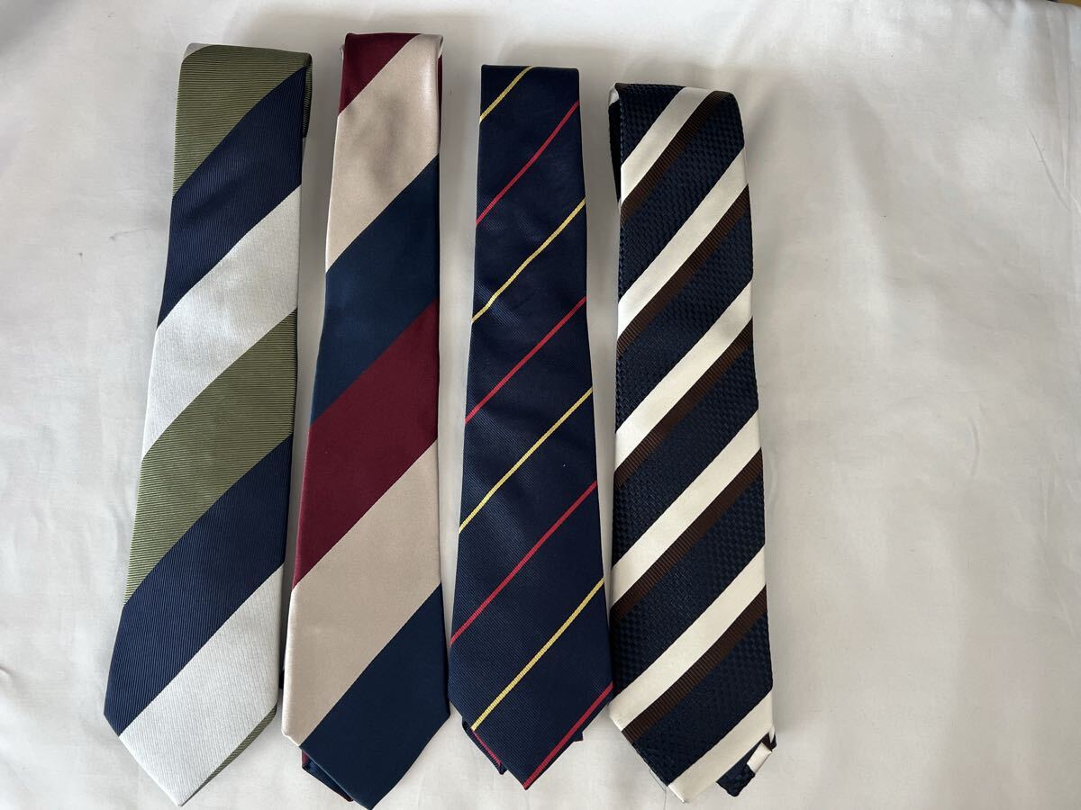 美品　Hilton ネクタイ　洋服の青山　高級　4本セット①