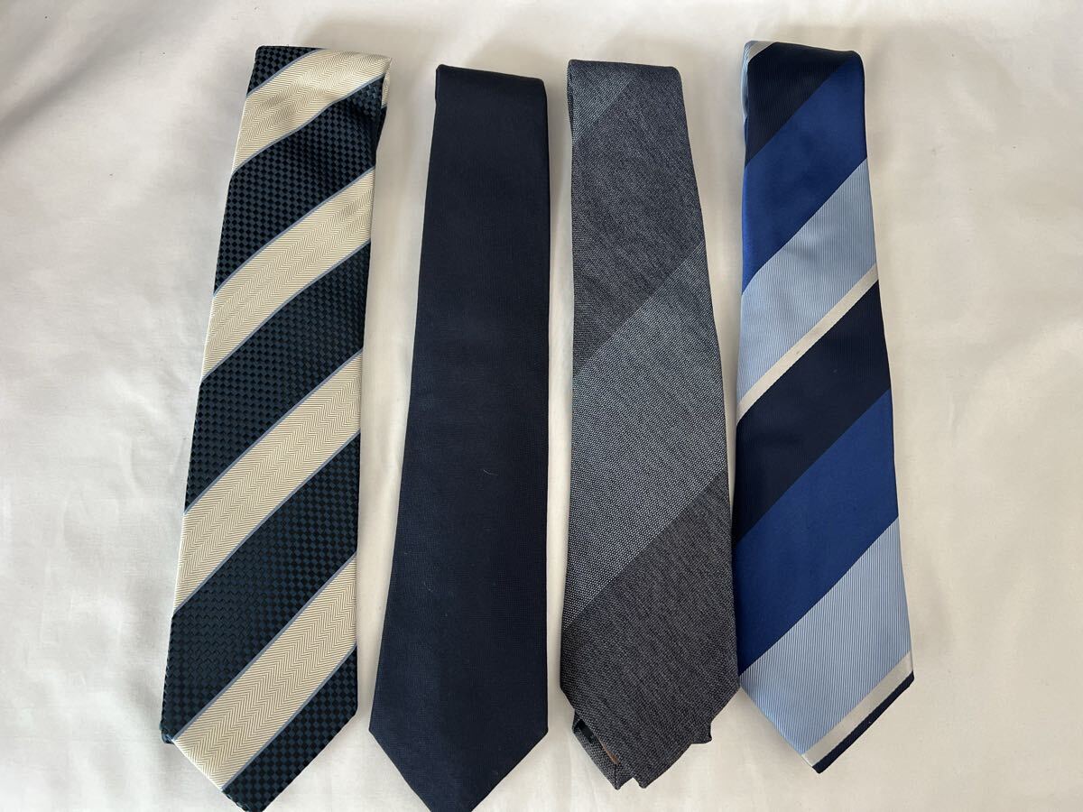 美品　Hilton ネクタイ　洋服の青山　高級　4本セット⑤