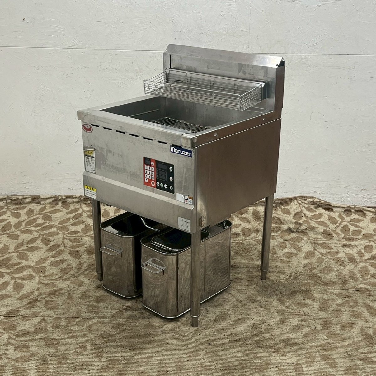 マルゼン 電磁 フライヤー MIF-28D 三相200V 50/60Hz 一槽式 IHフライヤー /D3839