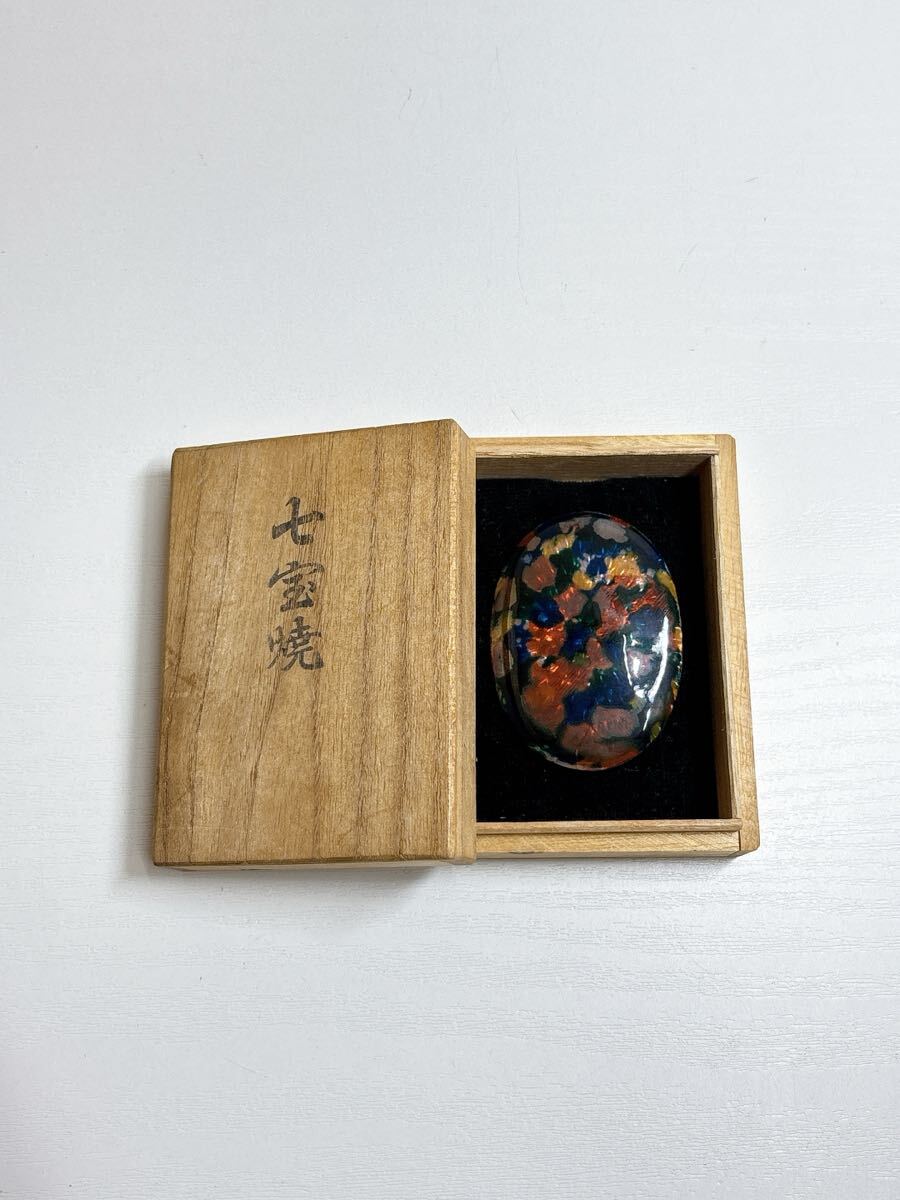 2421 和装小物 帯留め 七宝焼 現状品