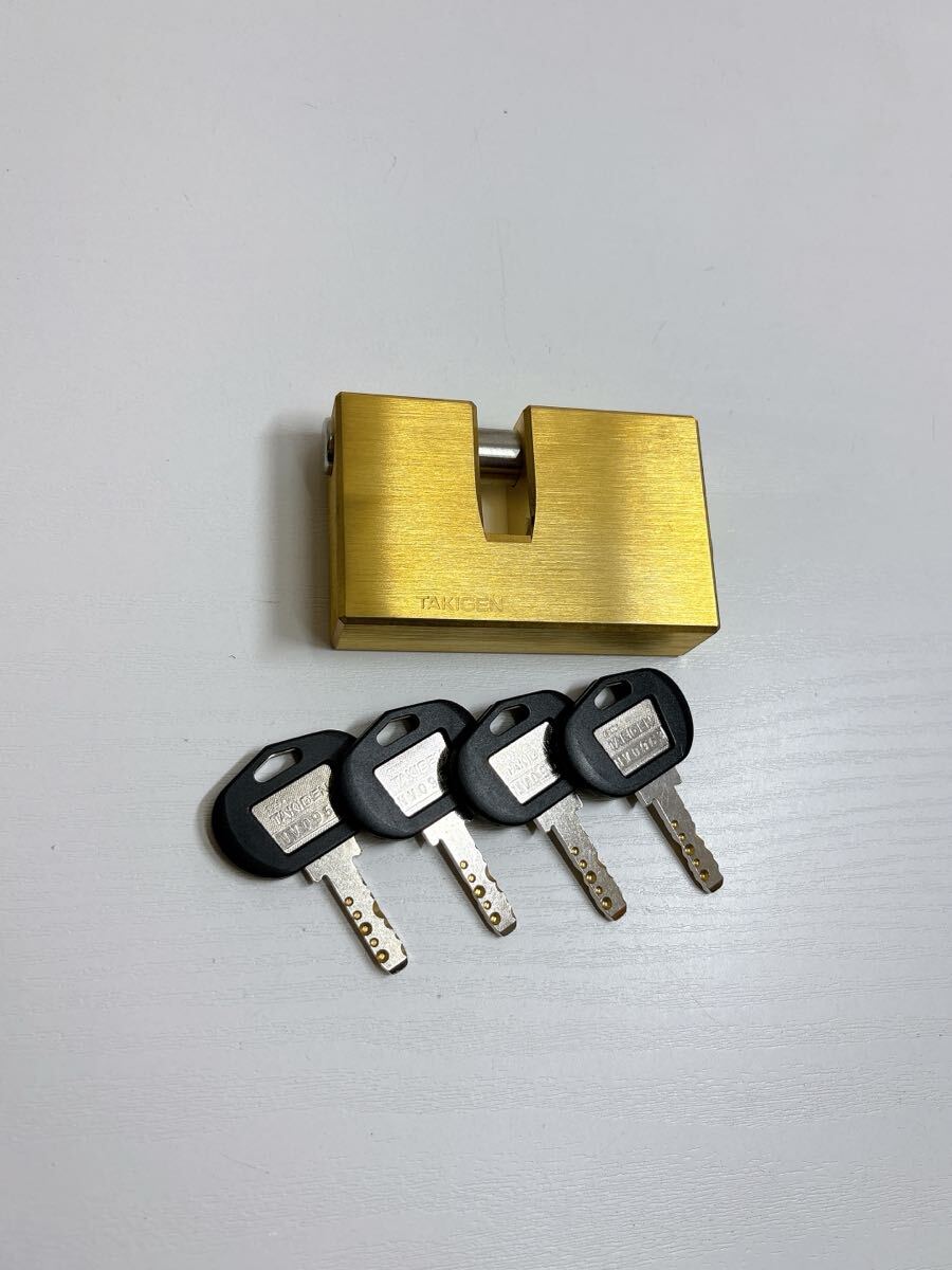 2433 TAKIGEN 南京錠 鍵 現状品