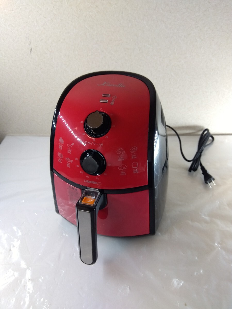 未使用品 ノンフライヤー カラーラ オークロンマーケティング TXG-DS14-4-RD レッド