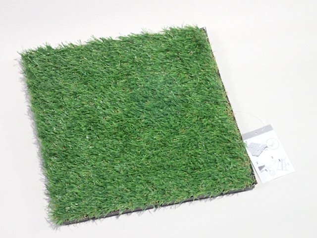 ●BB●　新品　ジョイント人工芝　芝丈3cm （幅30×奥行30×高さ4.5cm） S.T-J.25(1P)(GR)　(管理GU2-44)(No-1)